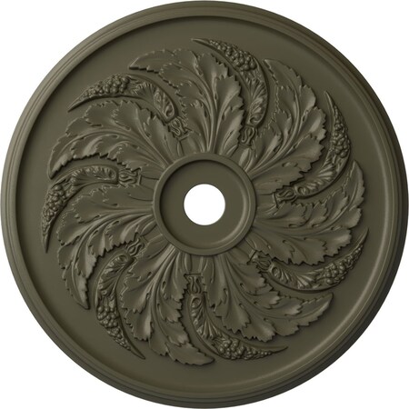 Ekena Millwork Sellek Ceiling Medallion (Fits Canopies up to 9"), Hand-Painted Witch Hazel, 42 1/8"OD x 1 7/8"P CM42SKWHF
